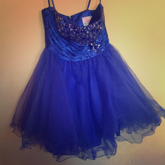 Royal Blue Prom Dress - Picture 1 of 6